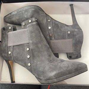 Gray Ankle Boots